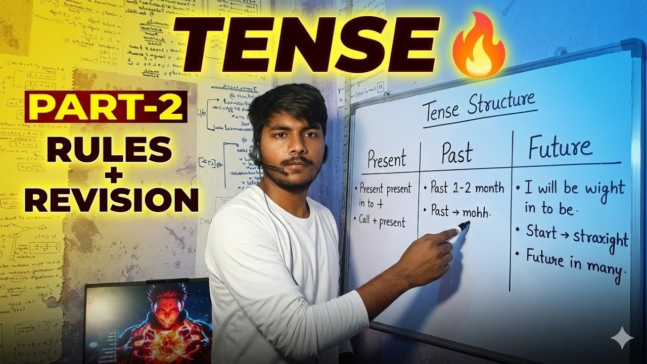 English grammar tense 🔥 | Part -2 | Tense rules in english | English grammar revision