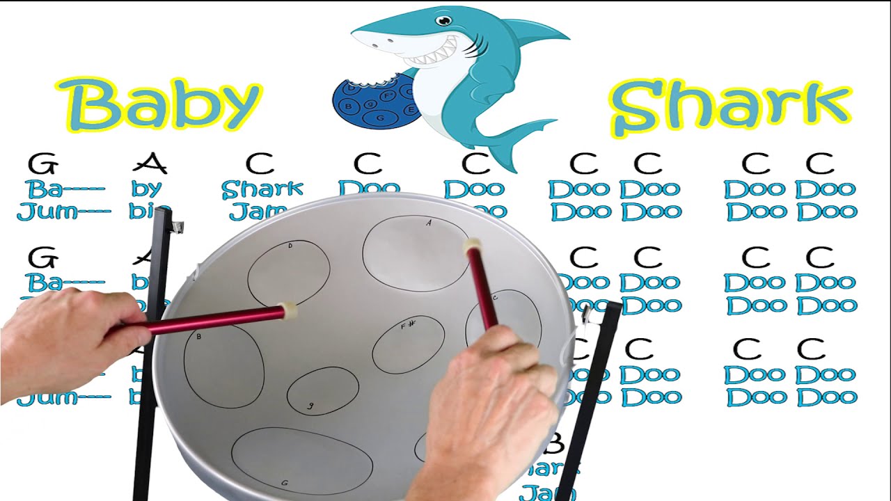 How to Play Baby Shark on a Jumbie Jam Steel Drum