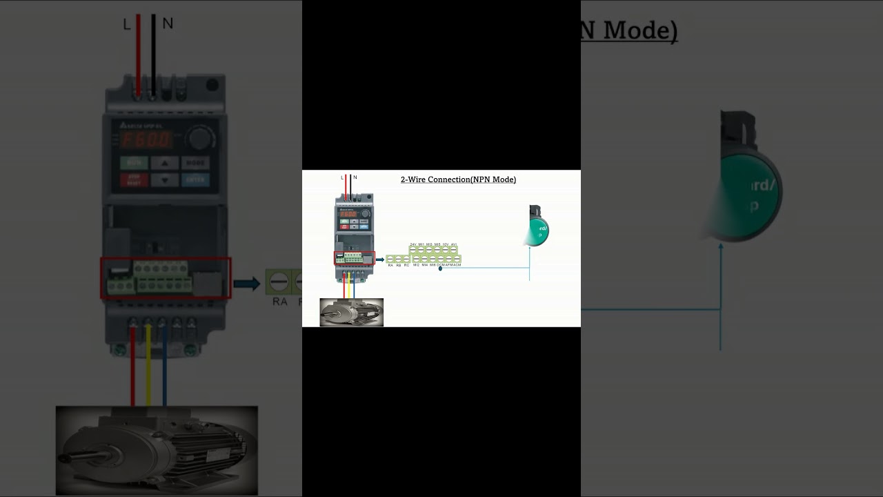 Delta VFD-EL 2 wire control | DELTA VFD 2 WIRE NPN CONNECTION | 