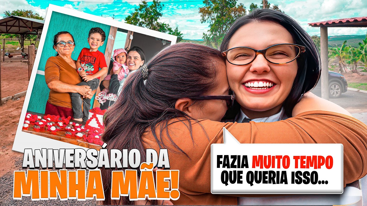 Surpresa de aniversário pra minha mãe