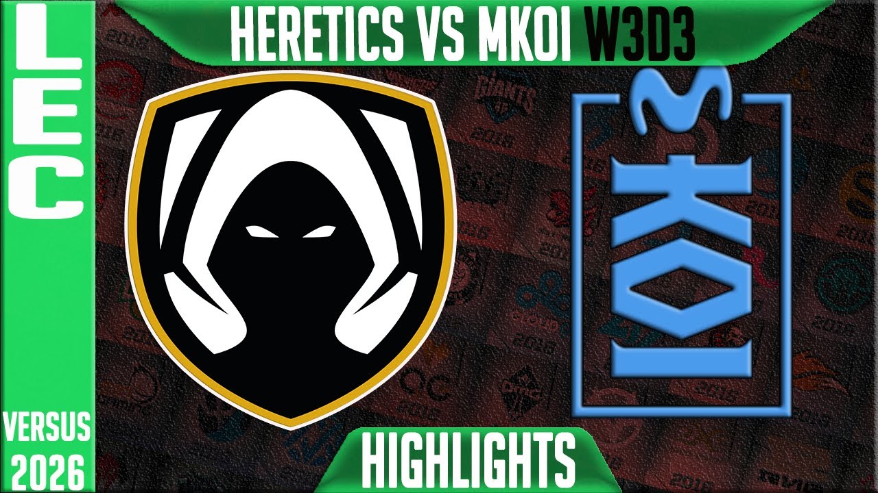 TH vs MKOI Highlights | LEC W3D3 2026 Versus | Team Heretics vs Movistar KOI