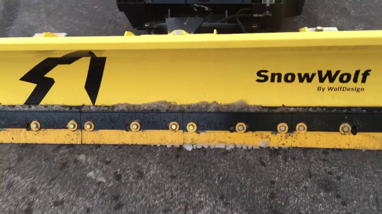 SnowWolf's Early Prototype [2016] of the New Floating Sectional Snowplow Cutting Edge