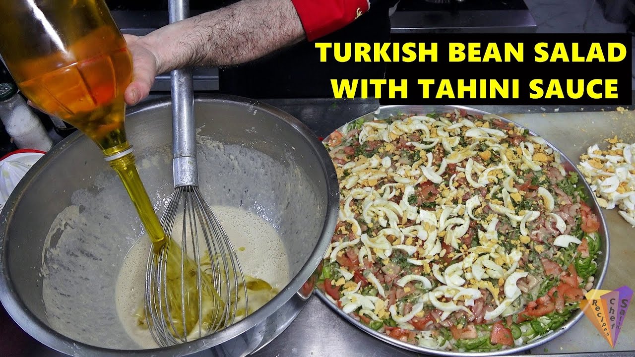 How to Make Antalya-Style Bean Piyaz with Tahini Sauce