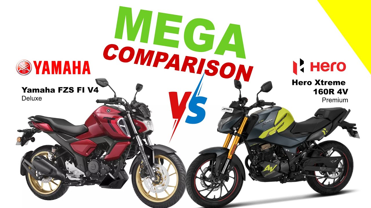 Yamaha FZS FI V4 vs Hero Xtreme 160R 4V | MEGA COMPARISON | Bike Info