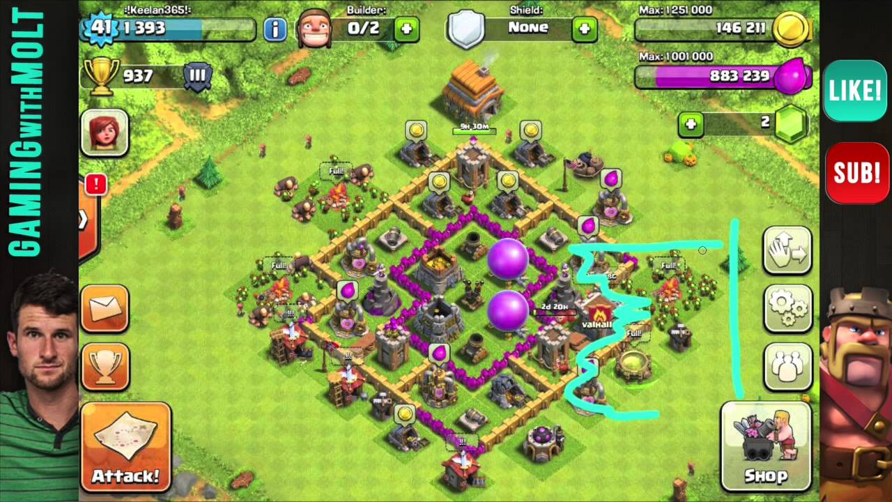 Clash of Clans: TH6 Base Reviews