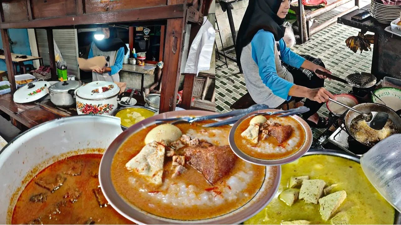Kuliner Tradisional Khas Ndeso | Bubur Krecek Terenak Dengan Rasa Yang Berbeda Jadi Bikin Nagih