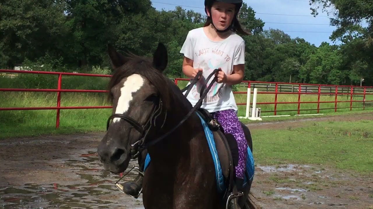Madeline's first canter