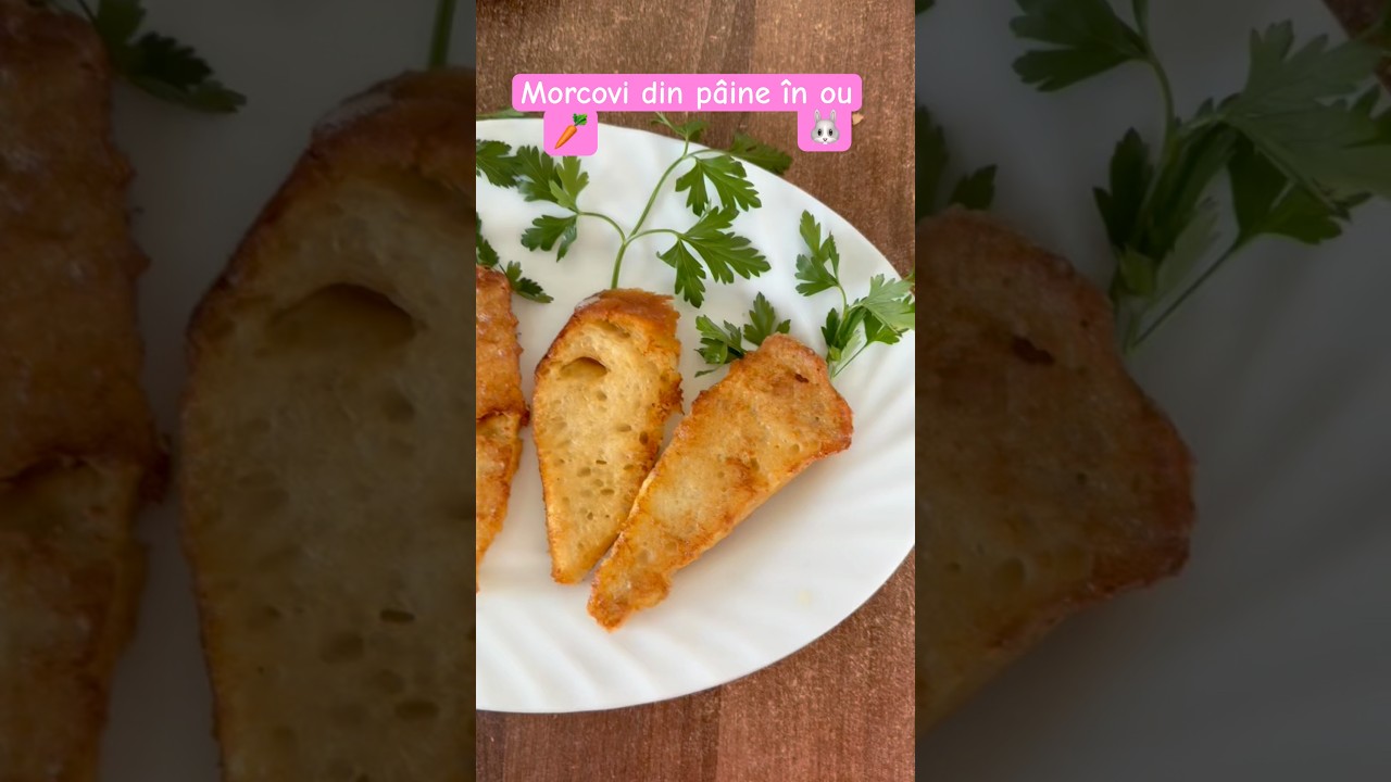 Frigănele. Morcovi din p&acirc;ine 🥖 pane pentru copii de Paște. #easterfood #pascale #pastefericit