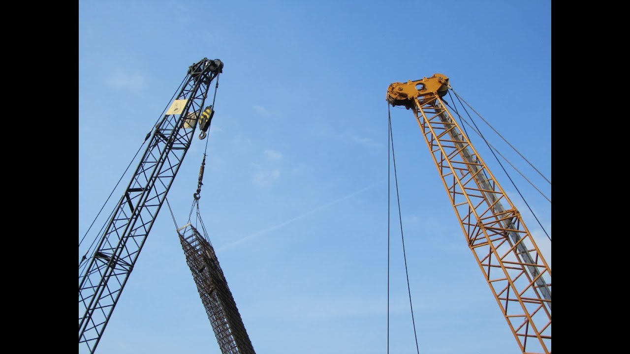 Schlitzwandbagger Liebherr HS883 und Hilfskran HS841 / Slibwand / Diaphragm, Teil 3