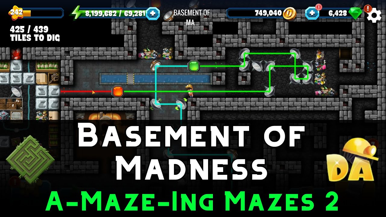 Basement of Madness | A-Maze-Ing Mazes 2 #3 | Diggy's Adventure