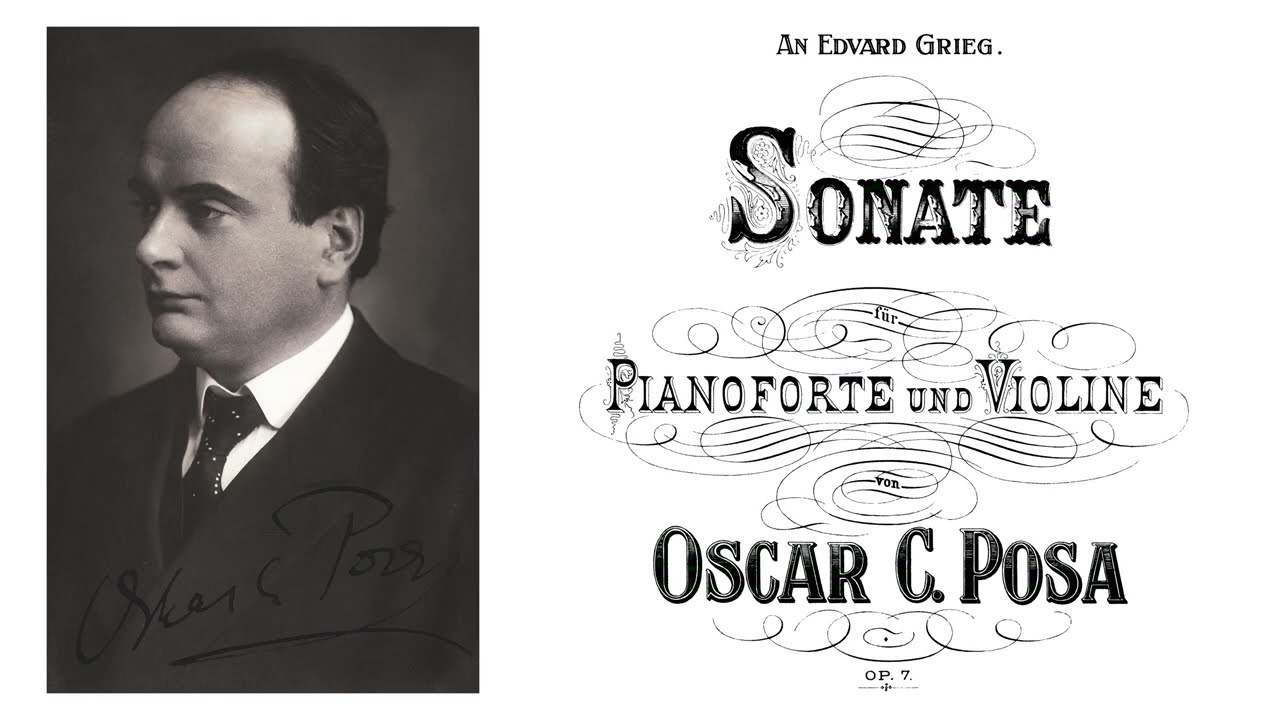 [Oskar C. Posa] Violin Sonata in C Minor Op.7 (Score-Video)