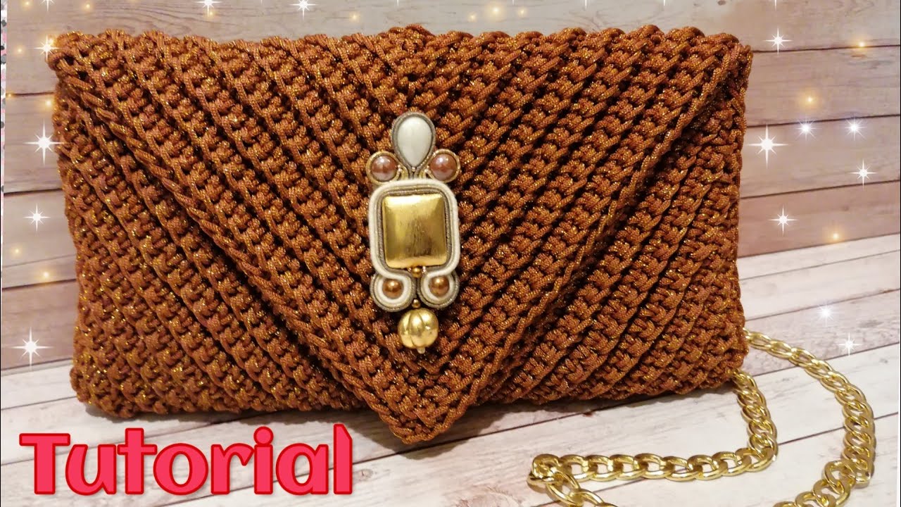 Tutorial Pochette bronzo - uncinetto