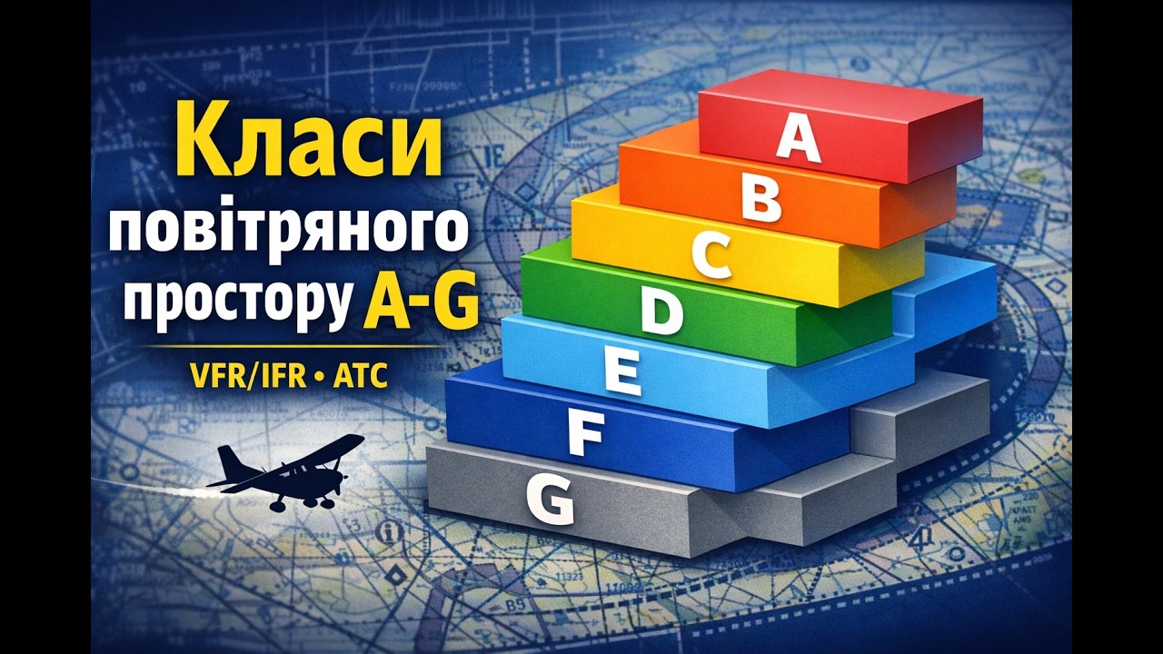 Класифікація повітряного простору A-G: Повний гід для пілота PPL ✈️
