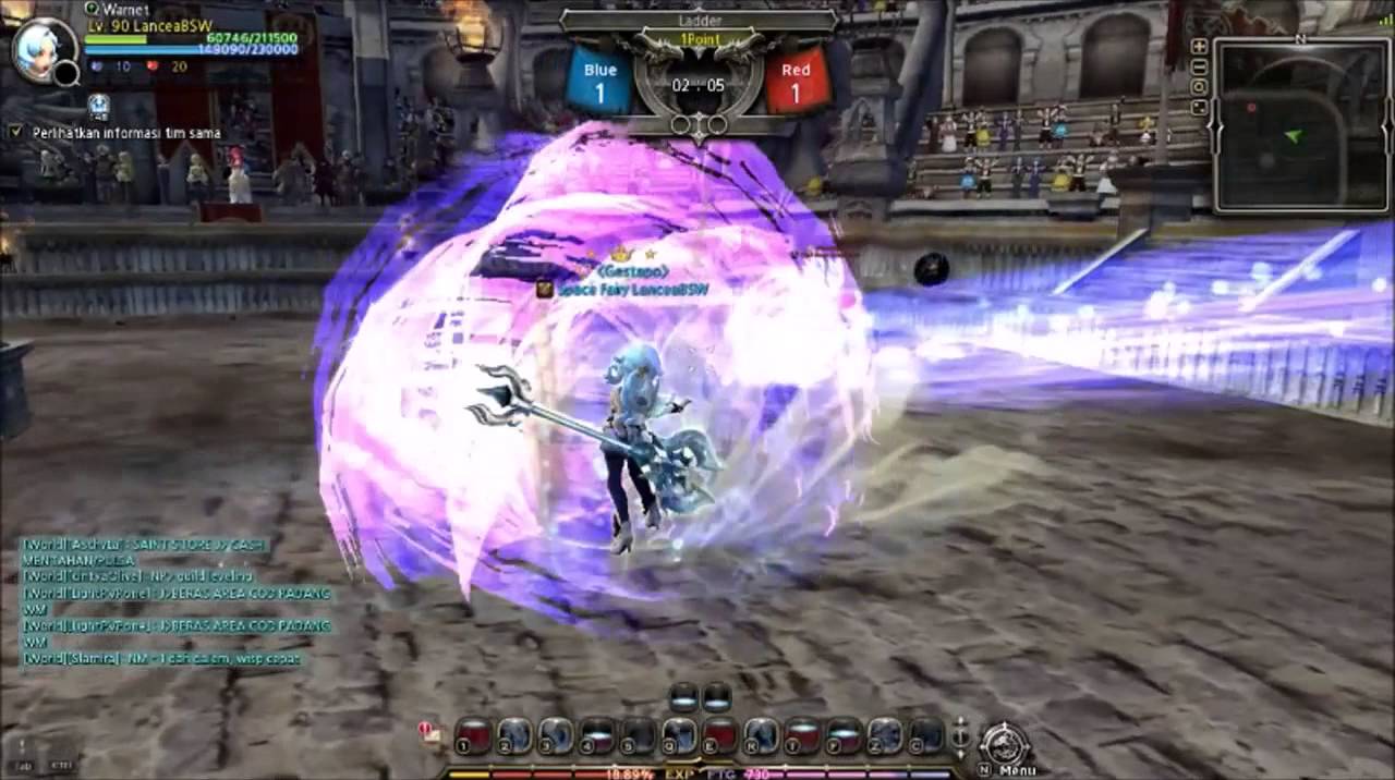Dragon Nest INA - Mystic Lance/Sting Breezer (LanceaBSW) PVP Ladder (5 Match) - CAP LV 90