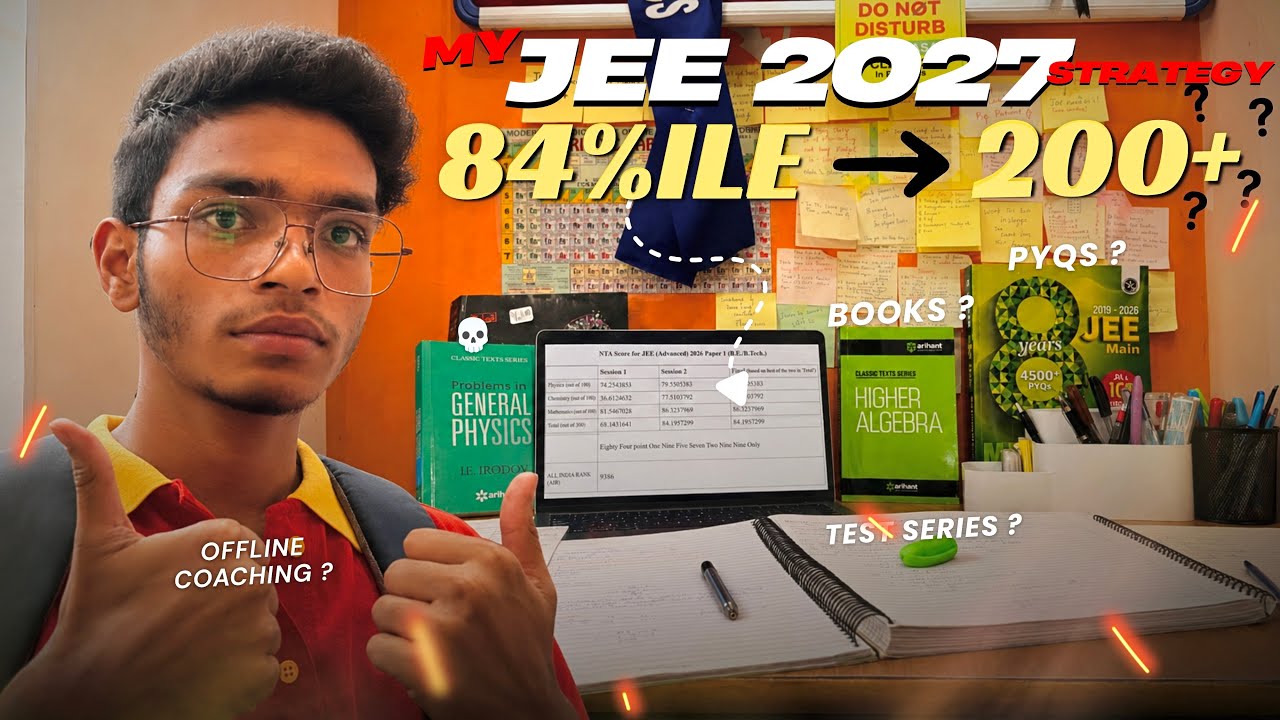 84%ile to IIT 🤕 My JEE 2027 Drop Year Strategy | JEE 2027