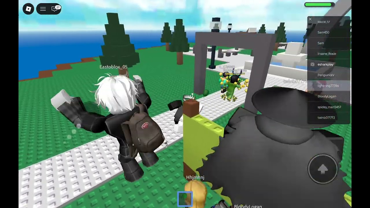 I played natural disasters survival and survived...I think! 👀