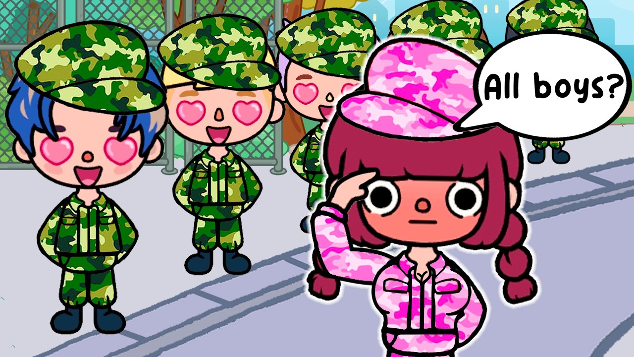 I’m The Only Girl In All Boys Military School 💂👧💂 Toca Life World | Toca Boca