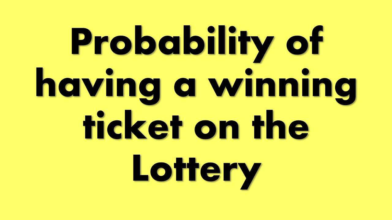 The probability of a winning ticket on Lotto
