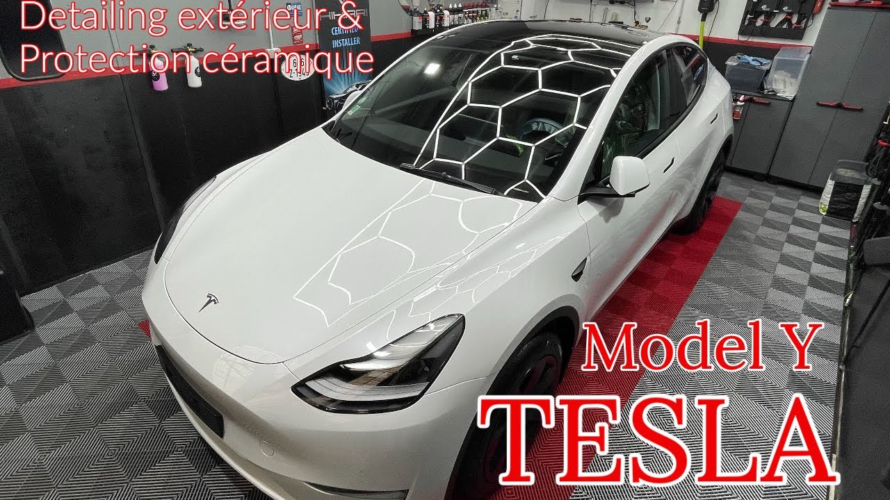 Comment prot&eacute;ger une Tesla Model Y neuve avec une c&eacute;ramique ? Chez Dauphin&eacute; Detailing dans le 38 😜