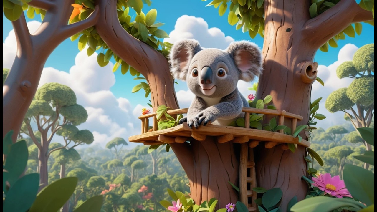 Ein Koala entdeckt ein verstecktes Baumhaus 🐨🏠 | Abenteuerlieder & Kindergeschichten