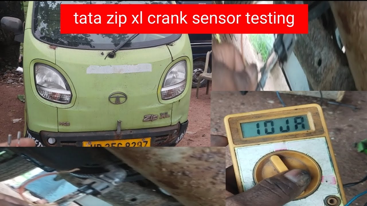 tata zip xl crank sensor testing zip xl starting problem tata zip xl sensor check crank sensor chack