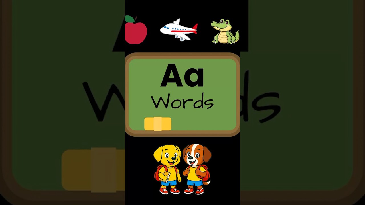 A Words | 25 Words That Start With the Letter A | A Sound #phonics #learntoread #letters