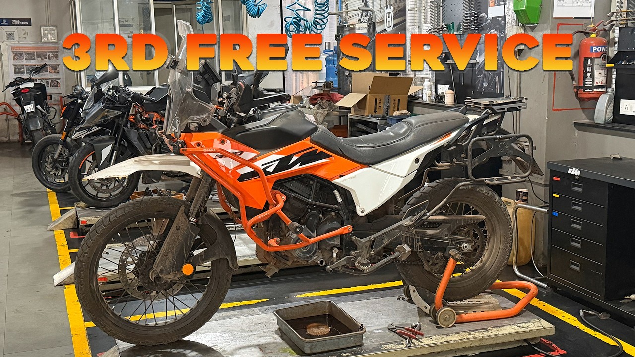 3rd free service #ktm#adventure390 #Vlog 95