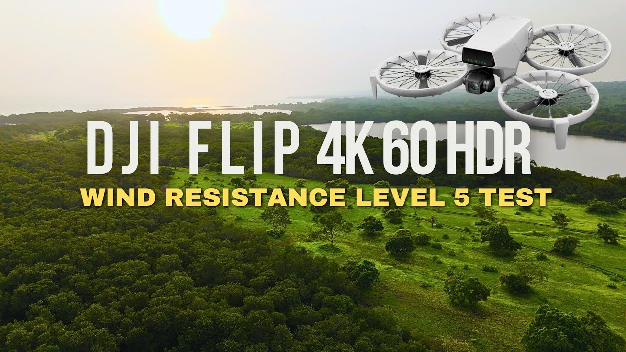 DJI Flip Wind Resistance Level 5 Test - 4K 60fps Auto HDR no Color Grading