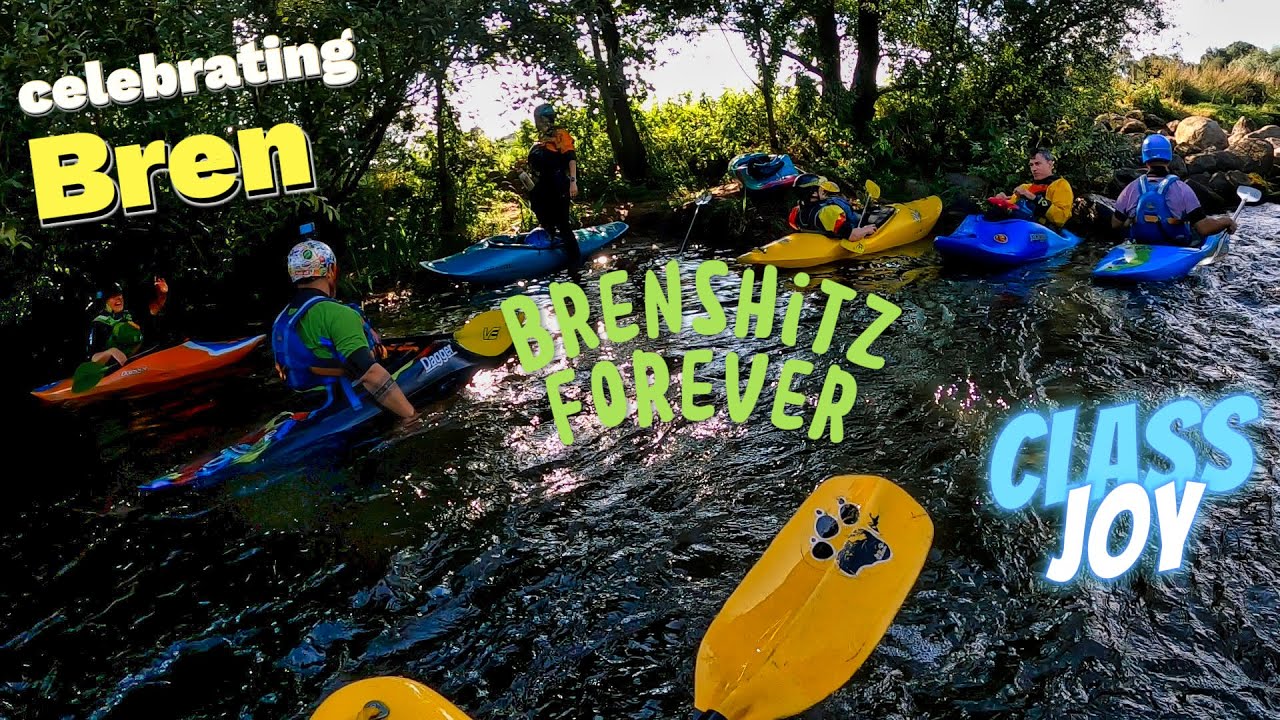 Celebrating Bren 31 8 2024 instead of River Dee Treene Treia Schleswig Holstein Kajak Wildwasser