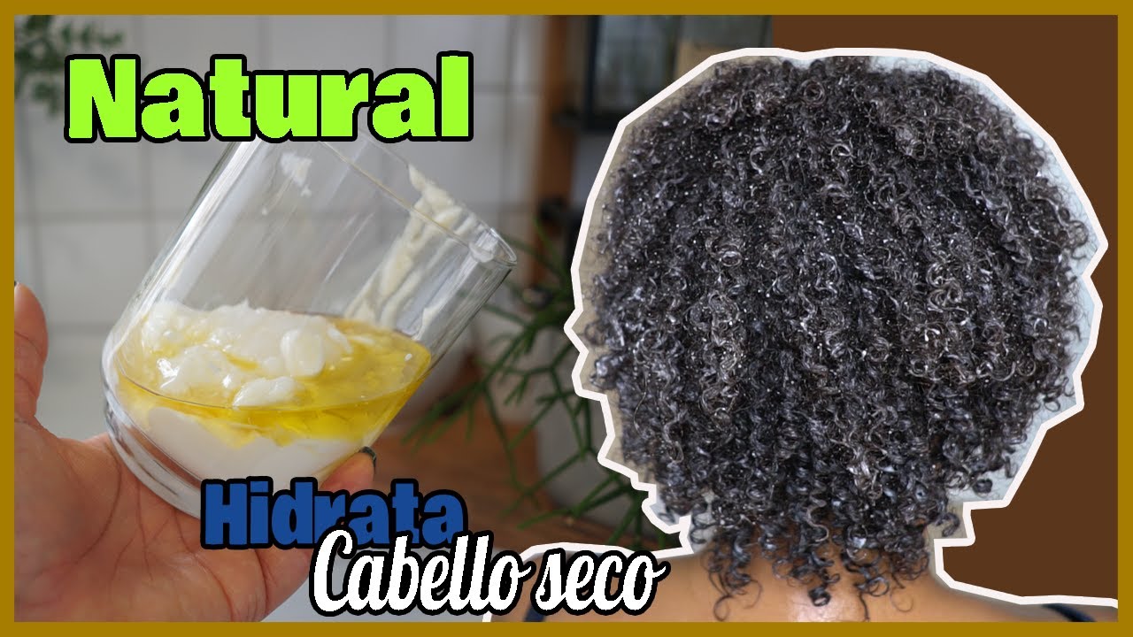 Mascarilla hidratante proteína natural para  cabello seco y dañado ayuda a definir tu cabello afro.