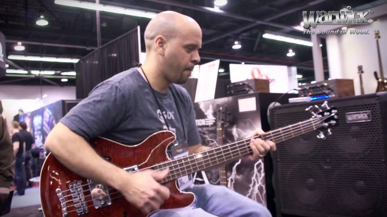 Warwick @ NAMM 2014 - José Castillo on the Starbass II