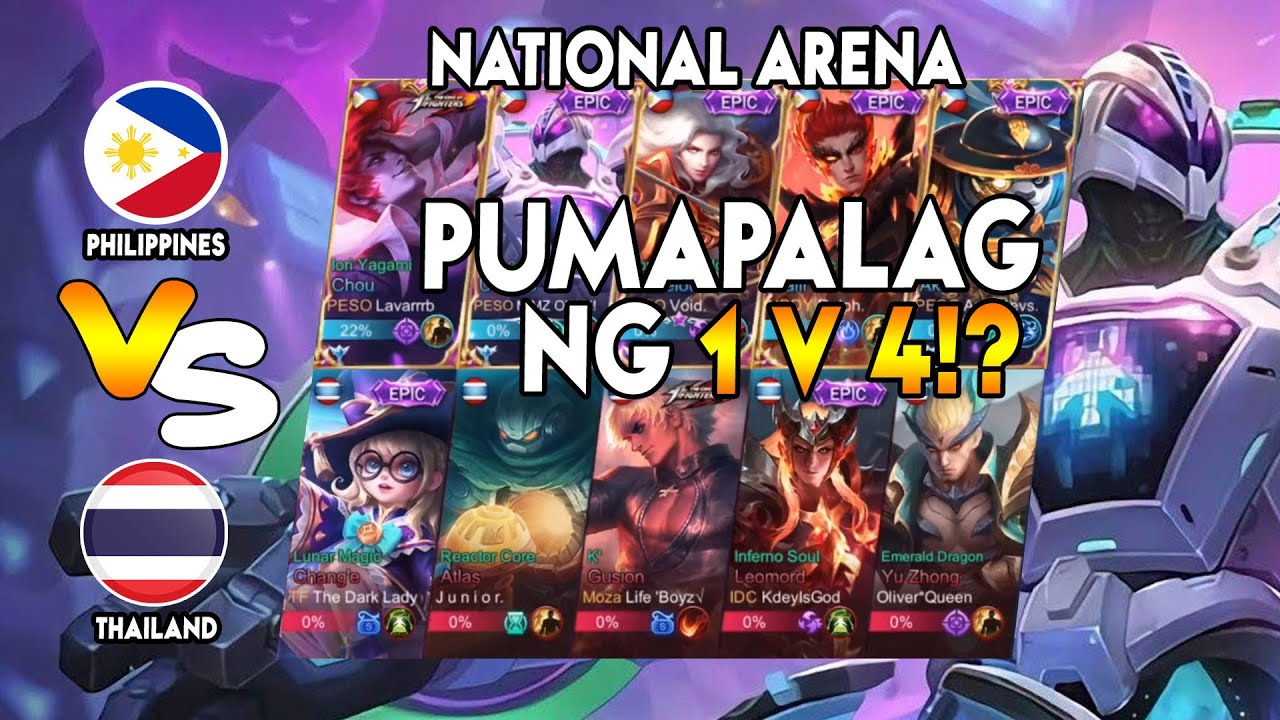 PUMAPALAG NG 1 V 4 HANGGANG HULI ANG TEAM THAILAND! - National Arena