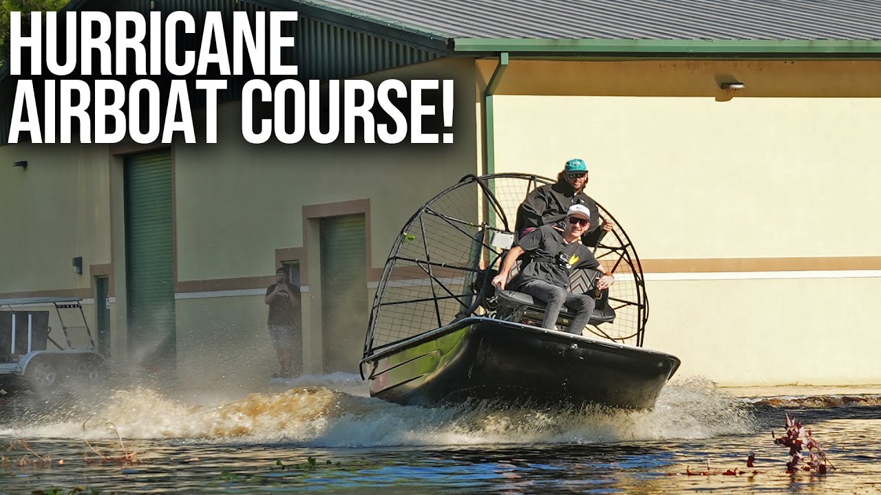 First Time Driving an Air Boat - At The Flooded LZ Compound