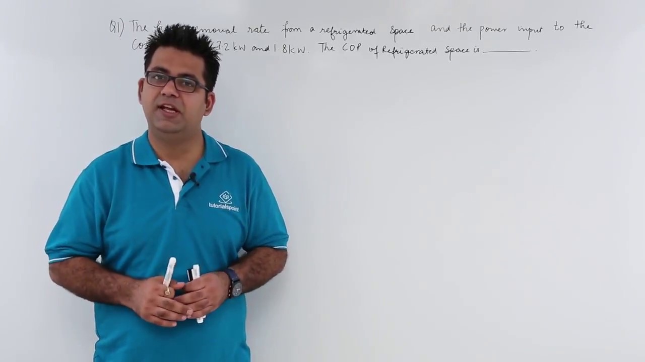 Refrigeration & Air Conditioning - GATE Exercise 1