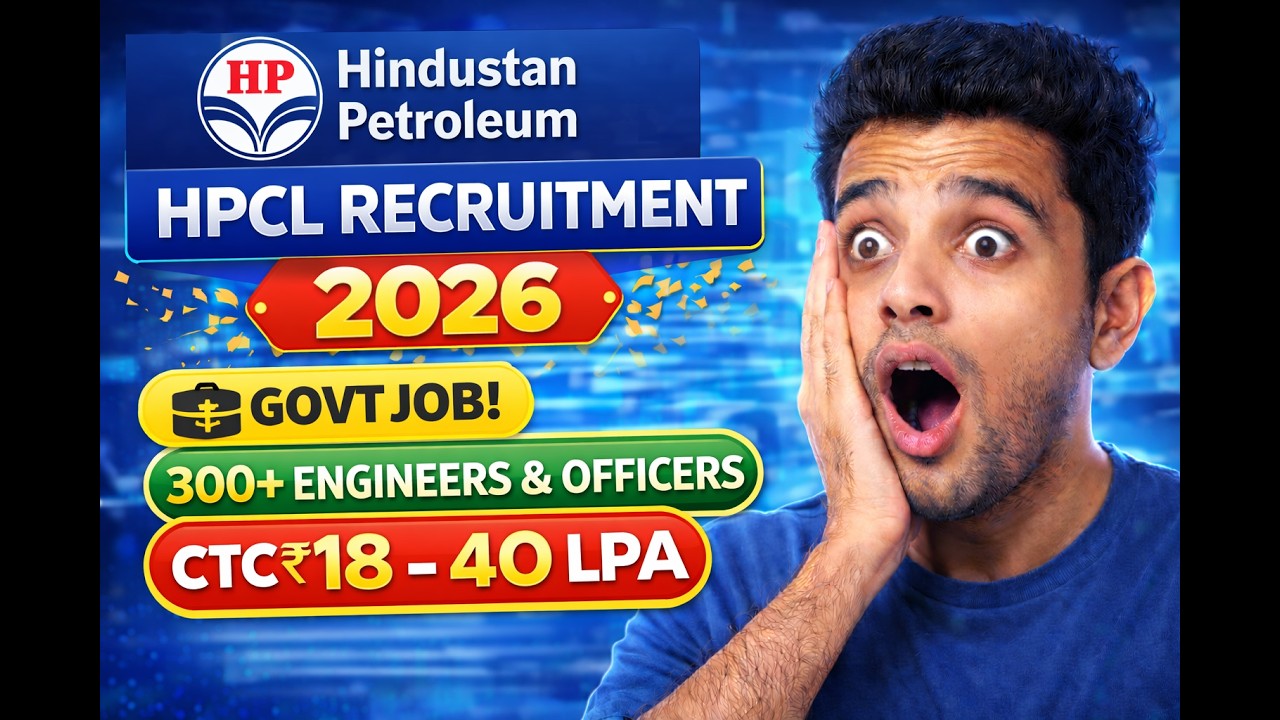 HPCL Recruitment 2026 🔥 Salary 18 to 40 LPA | Govt Job | 300+ Engineers & Officer Posts
