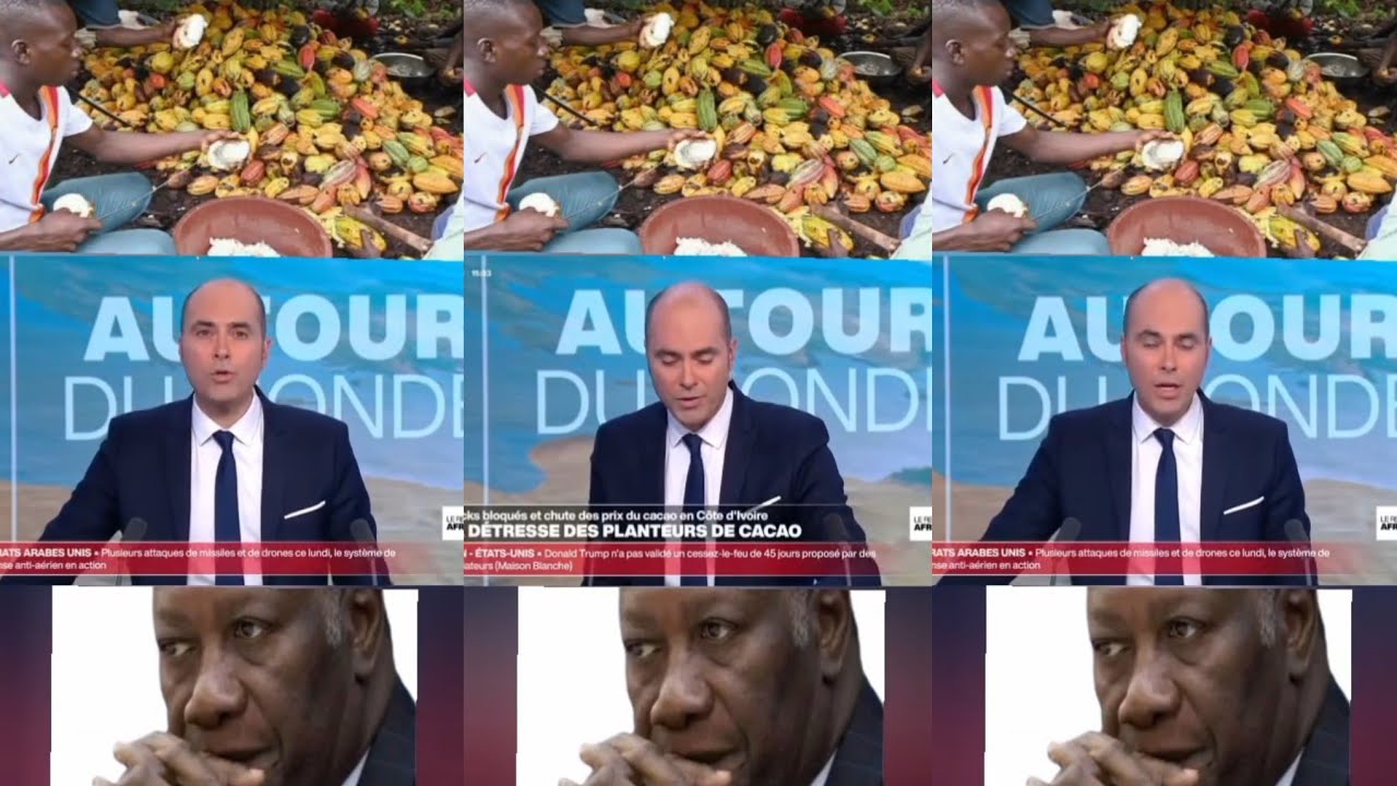 FRANCE 24 DJINZIN OUATARA ET L'ACCUSE DE VOL&Eacute; L'ARGENT DU CACAO DES IVOIRIENS DEPUIS UN BON MOMENT 