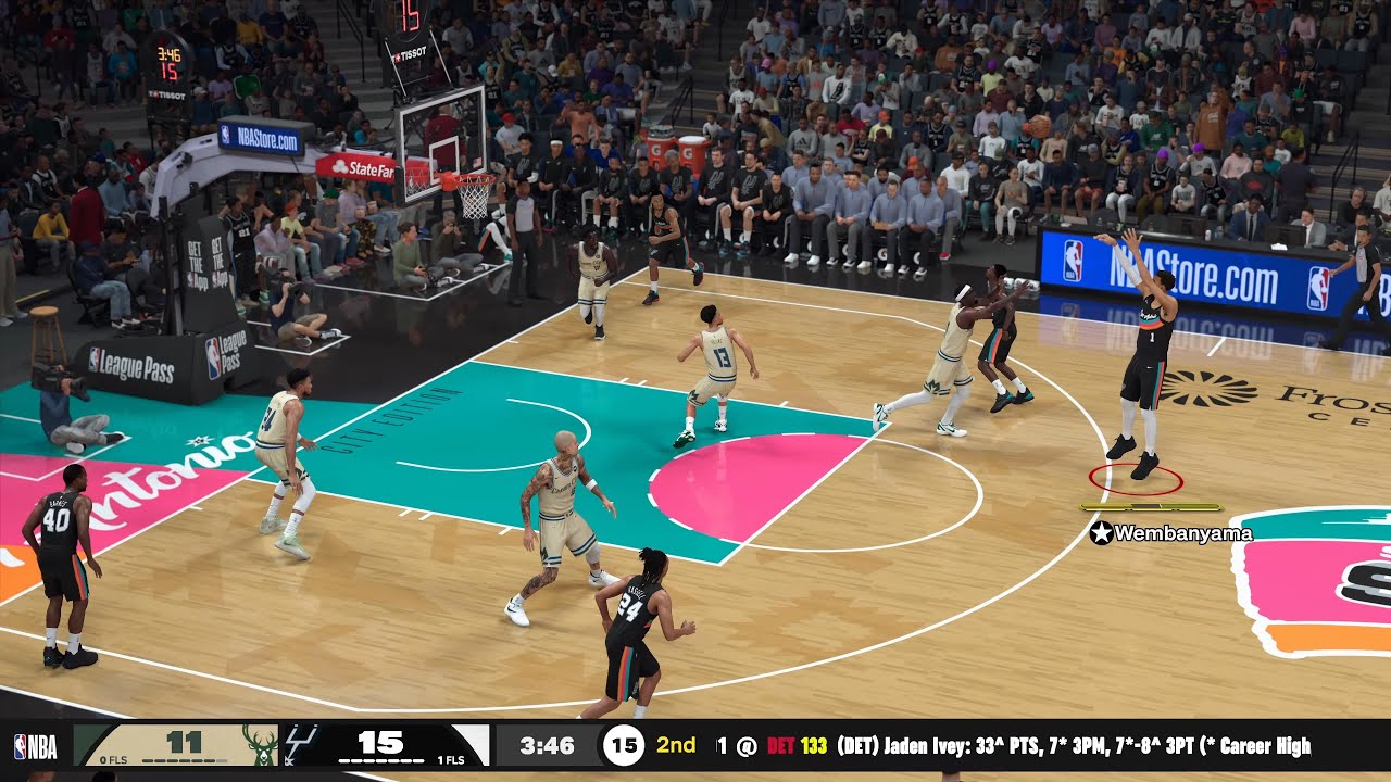 NBA 2K26 Gameplay (PS5) Spurs vs Bucks Hall of Fame Difficulty