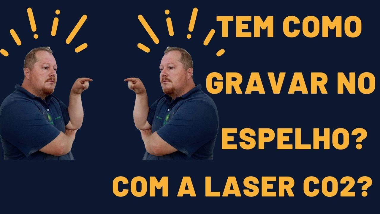 GRAVA&Ccedil;&Atilde;O em ESPELHO no LASER CNC CO&sup2; - #cnc #lasercnc #laserengraving