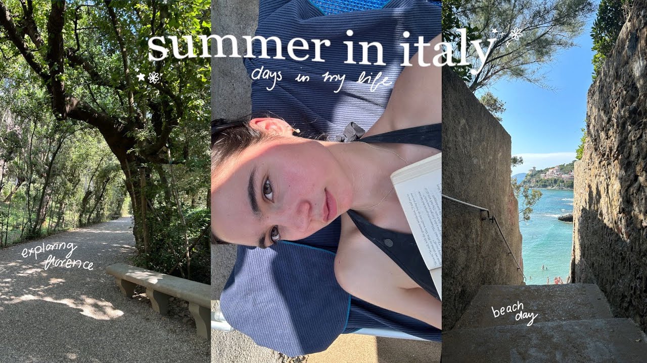 summer in italy 🍋 | exploring florence solo and beach day in castiglioncello
