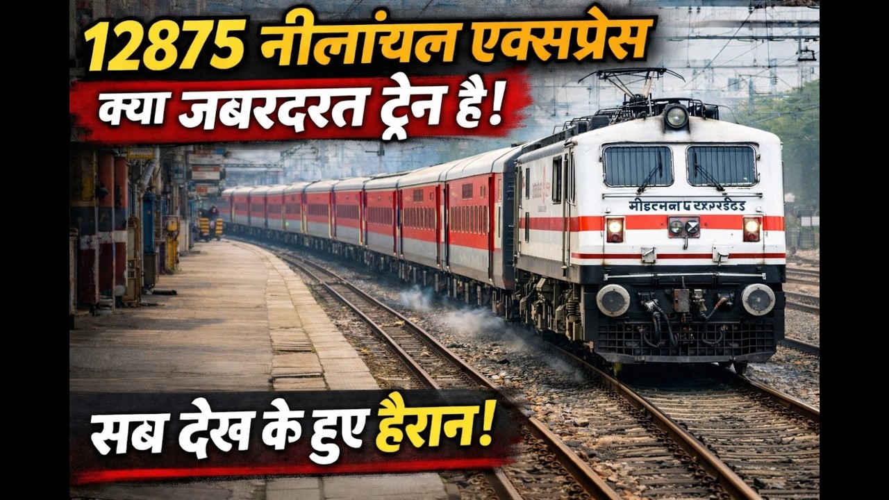 😱 12875 Neelachal Express WAP-7 ⚡ Jabardast Speed Train |  #neelachalexpress #indianrailways