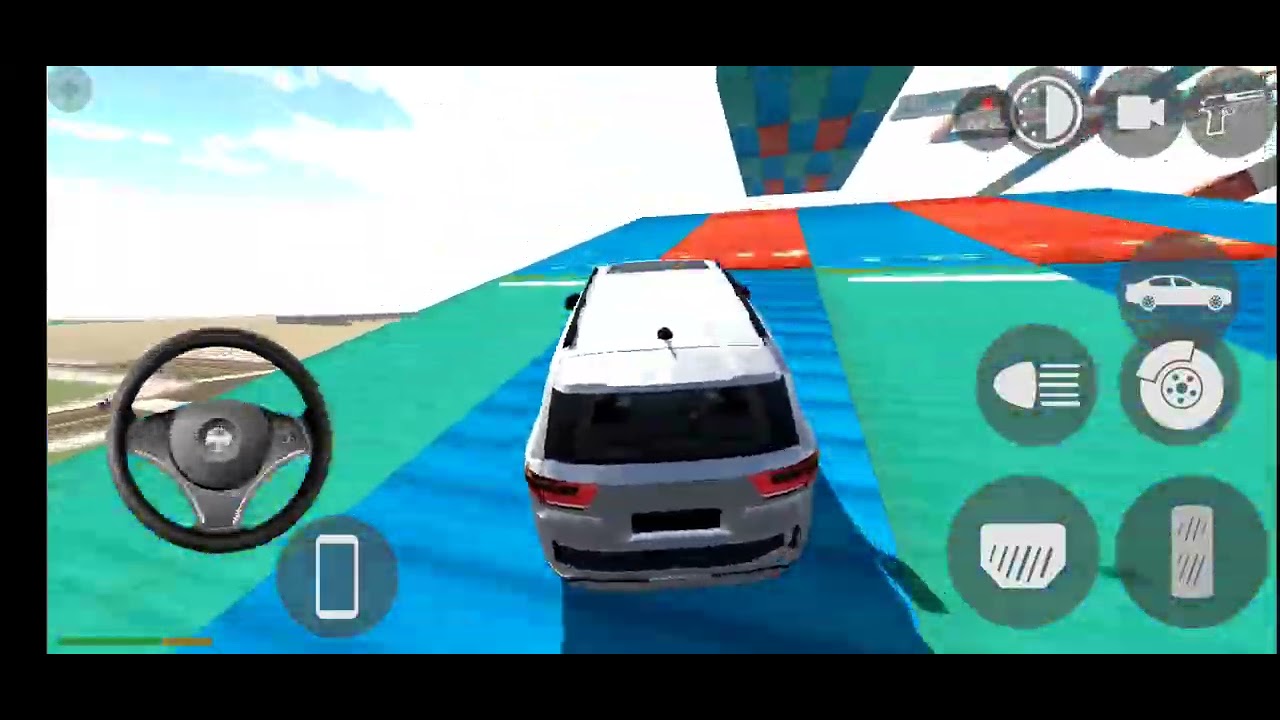 1car challenge moon gravity.   Ufo.   Die.