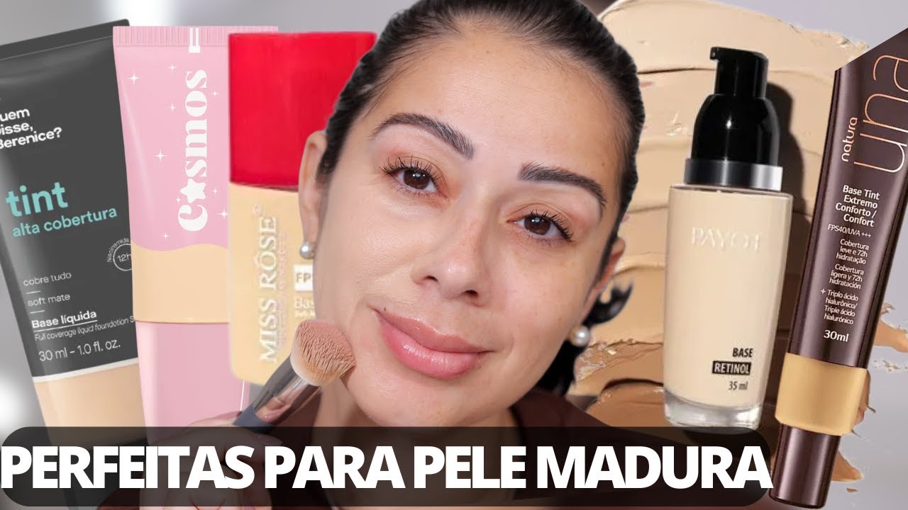 🏆Bases FAVORITAS Para Pele Madura que Testei Em 2024 | Melhores do Ano