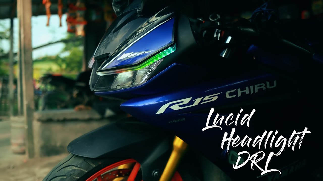 R15v3 Lucid Headlight DRL With Indicator Installation Process | KhilliBuzzChiru Vlogs