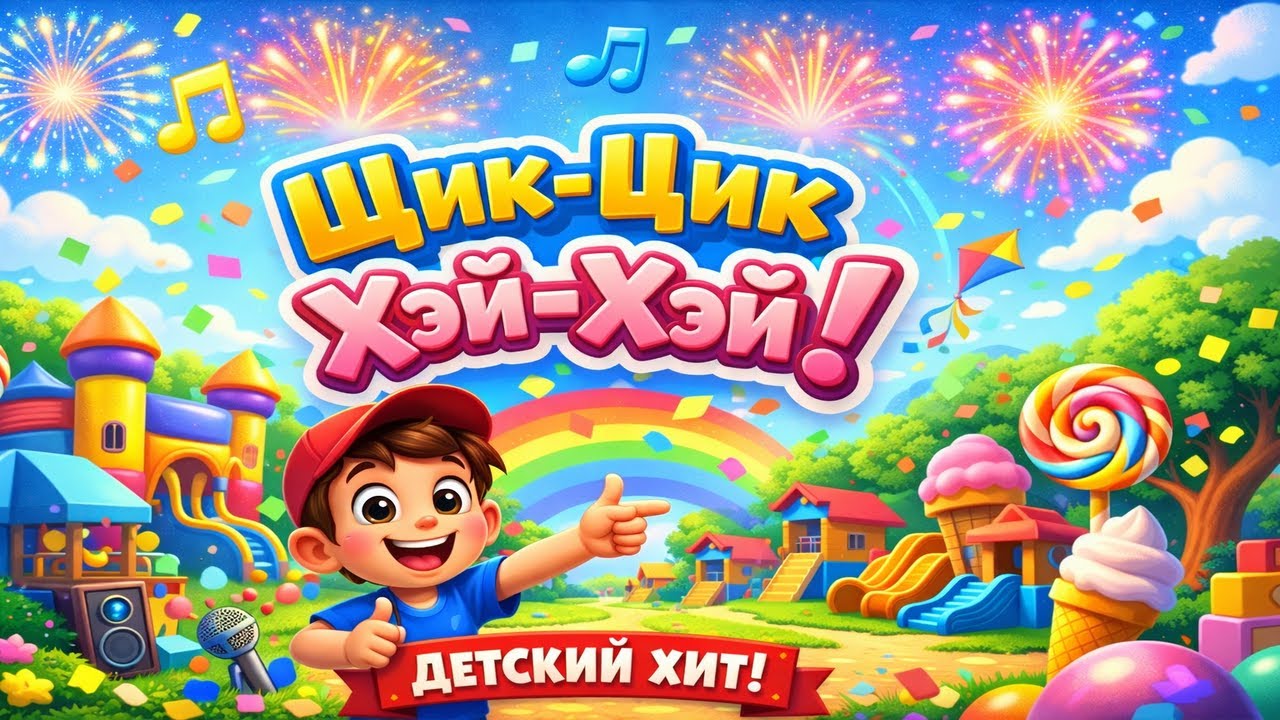 Щик-Щик Хэй-Хэй! 🌈 Весёлая детская танцевальная песня