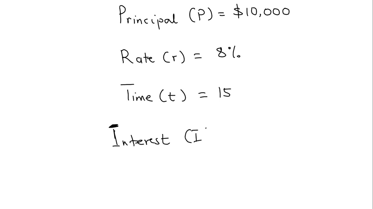 A woman deposits 10,000 in a bank. The interest rate per annum is 8