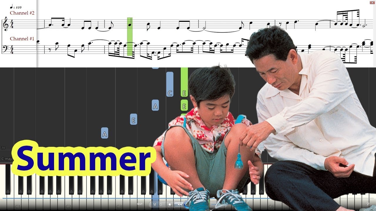 [Piano Tutorial] Summer (Kikujiro OST) - Joe Hisaishi (Perfect Version)