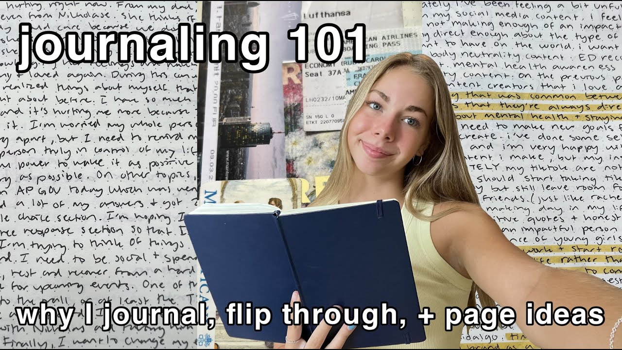 how I journal: page ideas, motivation, flip-through