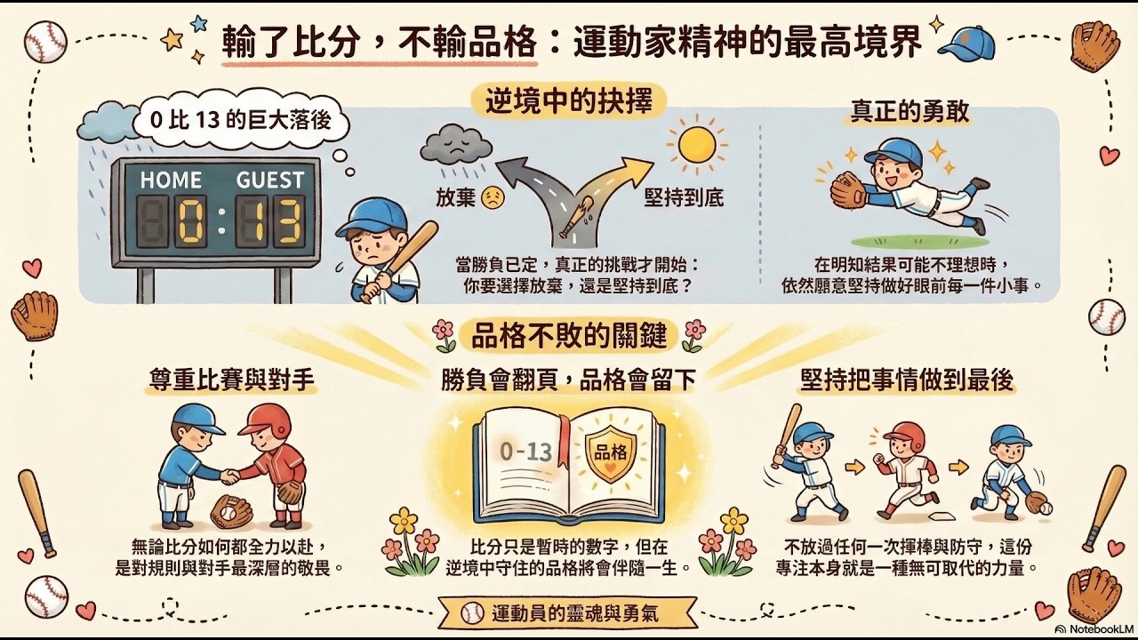 168【運動家精神】當勝負已定時，仍選擇堅持不輸掉品格(解說)