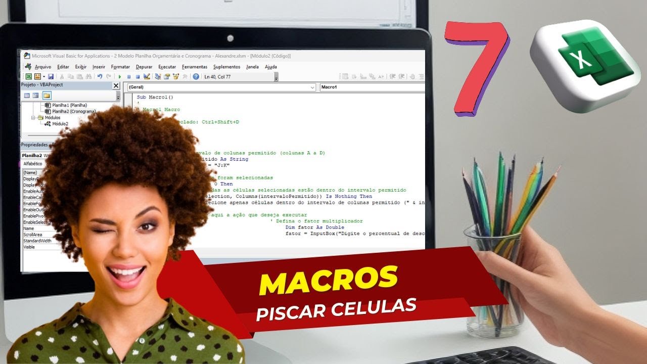 Como Fazer uma Célula Piscar no Excel Usando VBA com Base em um Valor Específico! 🚨