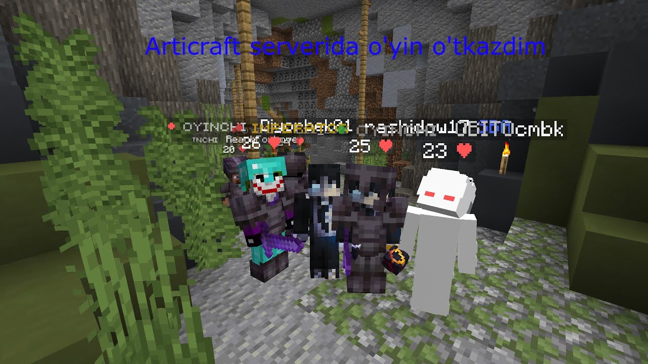 ARTICRAFT SERVERIDA O'YIN O'TKAZDIM